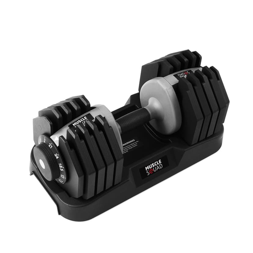 MuscleSquad Quick Select Adjustable Dumbbells